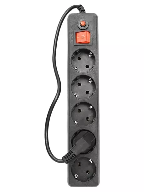 сетевой фильтр Гарнизон EHL-4 0,5 м/5 розеток черный