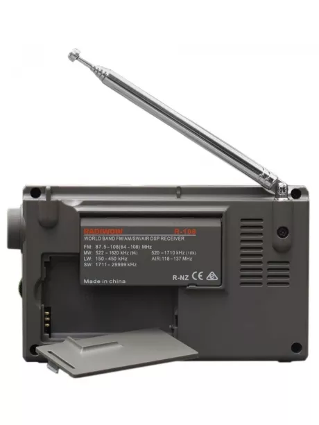 всеволновый цифровой радиоприемник RADIWOW R-108 green