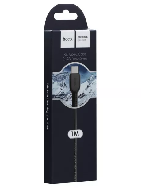 кабель передачи данных Hoco X20 Type-C 1m black