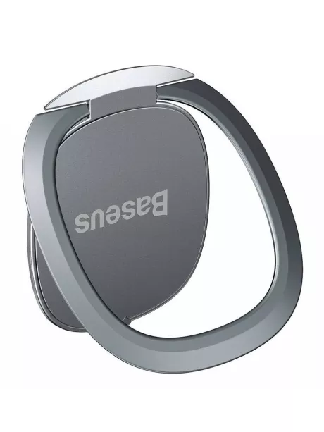 попсокет на телефон Baseus Invisible phone ring holder silver