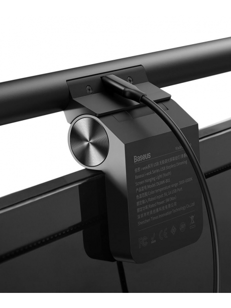 светодиодный светильник на монитор Baseus i-wok Series USB Stepless Dimming Screen Hanging Light (Youth) black