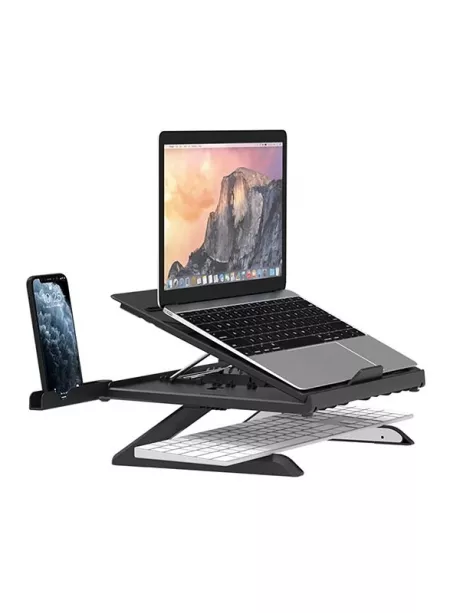 подставка для ноутбука и смартфона Tronsmart D07 Foldable Laptop Stand with Phone Holders black