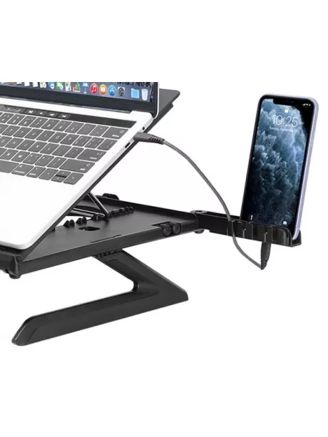 подставка для ноутбука и смартфона Tronsmart D07 Foldable Laptop Stand with Phone Holders black