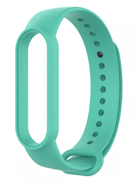 силиконовый ремешок Xiaomi для Mi Band 5 бирюзовый