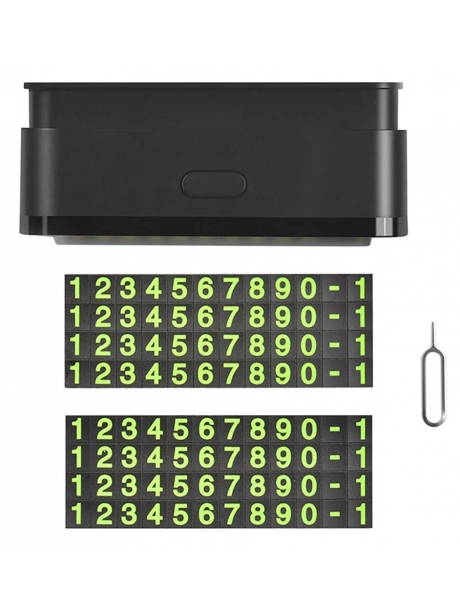 держатель для номера телефона в машину Hoco CPH19 One-click hidden signage black