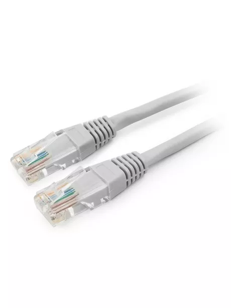 патч корд Cablexpert UTP кат.5e, 1м, литой серый