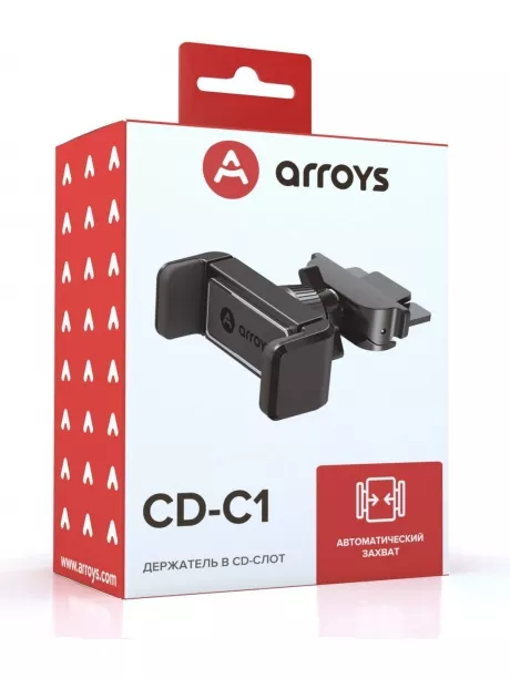 держатель смартфона в CD слот Arroys CD-C1 black