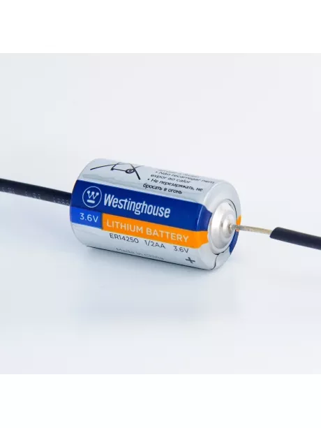 литиевая батарейка 3.6v Westinghouse ER 14250Y (1/2AA) axial wires 