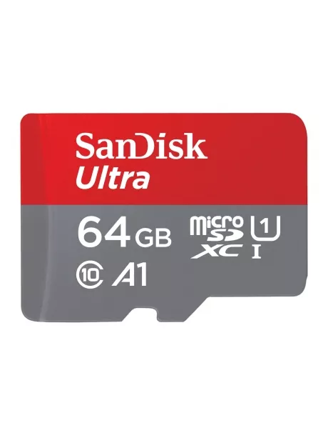 карта памяти SanDisk 64GB microSDXC Cl10 UHS-1 Ultra Android 100MB/s без адап 