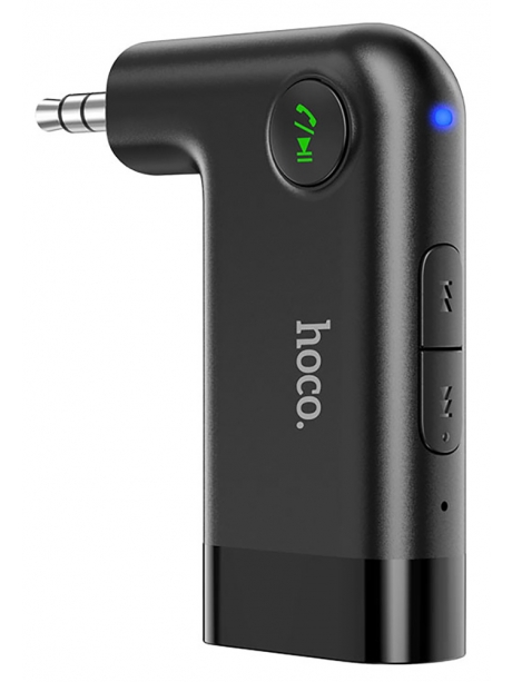bluetooth AUX аудиоадаптер Hoco E53 Dawn sound in-car AUX wireless receiver black