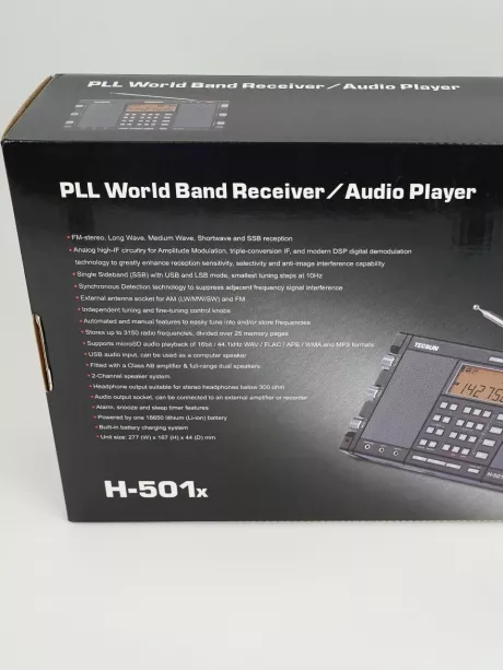 всеволновый радиоприемник высокого класса Tecsun H-501x (export version) black