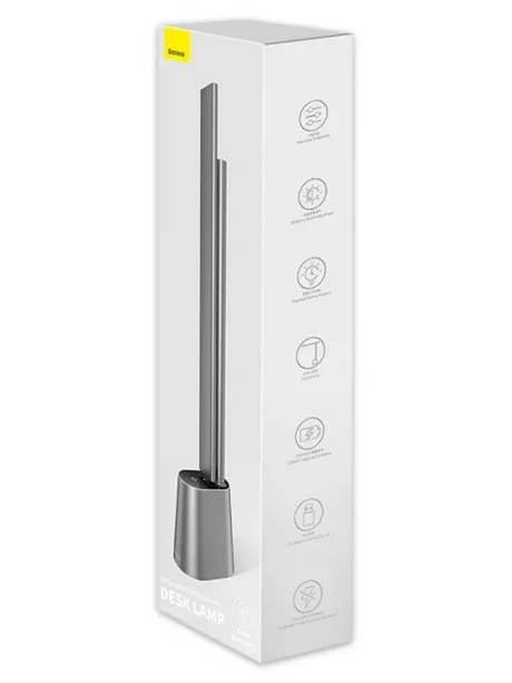 настольный аккумуляторный светильник Baseus Smart Eye Series Charging Folding Reading Desk Lamp (Smart Light) gray