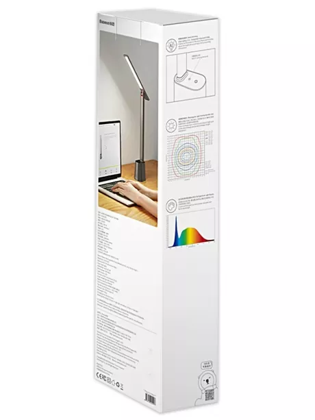настольный аккумуляторный светильник Baseus Smart Eye Series Charging Folding Reading Desk Lamp (Smart Light) gray