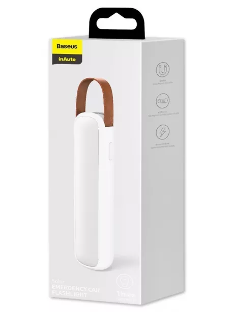 автомобильный фонарь Baseus Solar Emergency Car Flashlight white