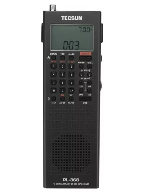 всеволновый портативный радиоприемник Tecsun PL-368 (export version) black
