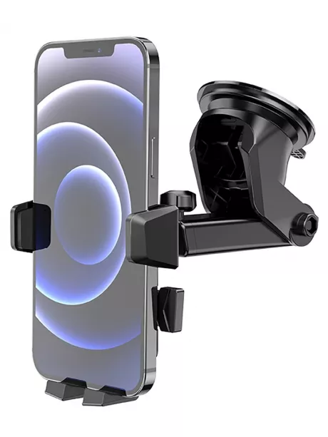 держатель на присоске с телескопической штангой Hoco CA83 David one-button center console car holder black