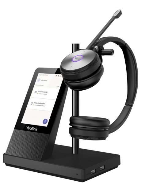 Профессиональная беспроводная DECT гарнитура Yealink WH66 Dual Teams 