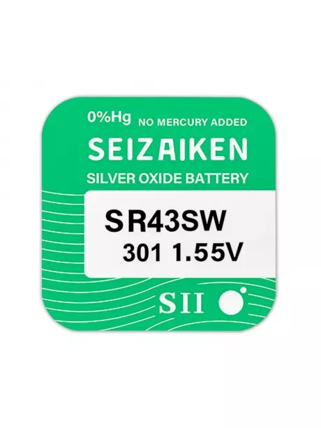 батарейка для часов SEIZAIKEN SR-43 SW/301 