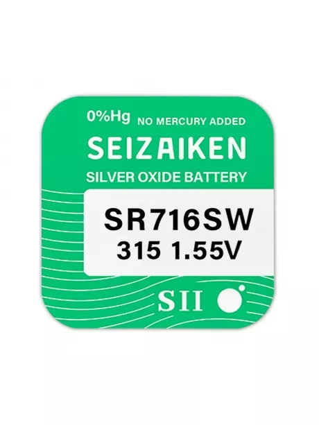 батарейка для часов SEIZAIKEN SR-716 SW/315 