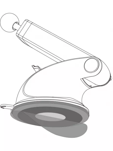 автомобильный магнитный держатель для смартфона  Arroys Dash-SM3 black