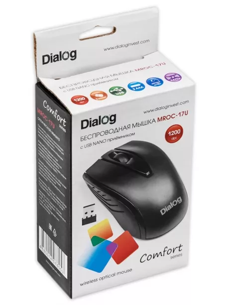 мышь для ноутбука Dialog MROС-17U black