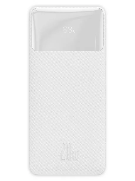 внешний аккумулятор Baseus Bipow Digital Display Power bank 30000mAh 20W white