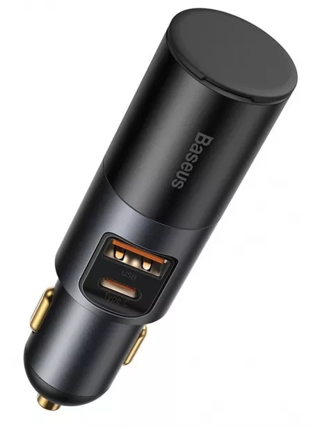 автомобильное зарядное устройство Baseus Share Together Car Charger with Cigarette Lighte Port  U+C 120W gray