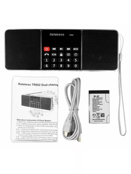 стерео радиоприемник с mp3 и блютуз Retekess TR602 