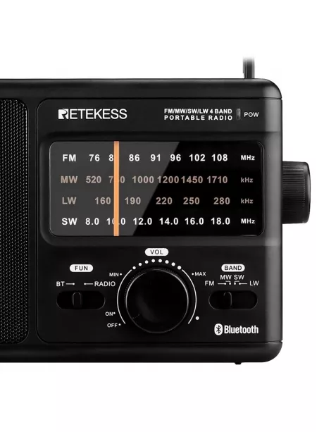 переносной радиоприемник с блютуз Retekess TR626 