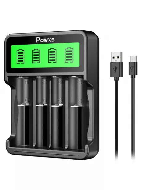 зарядное устройство для аккумуляторов POWXS PW-6754 черный