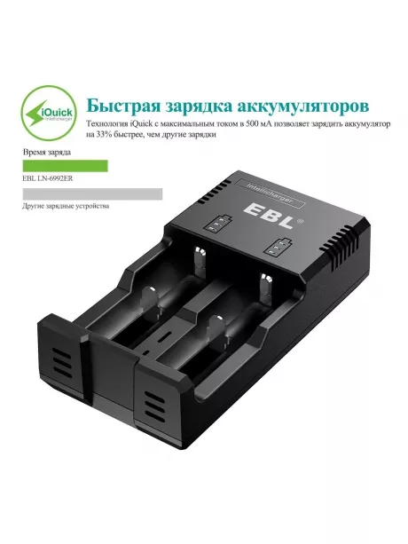 зарядное устройство EBL LN-6992ER черный