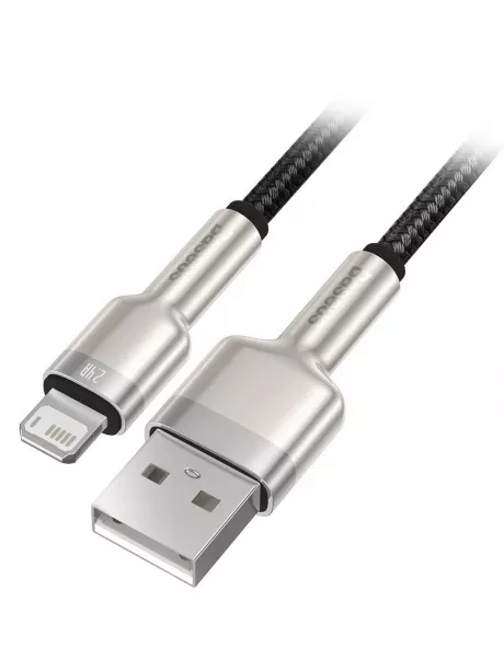 кабель передачи данных Baseus Cafule Series Metal Data Cable USB to IP 2.4A 2m black