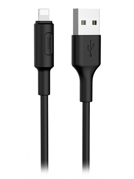 кабель передачи данных Hoco X25 Soarer lightning 1m black