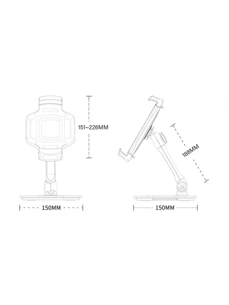 Настольная подставка для смартфона и планшета Arroys TB-LD6 black