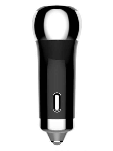 автомобильное зарядное устройство LDNIO АЗУ C2 2USB QC3.0  Fast Charger LED Display + micro cable black