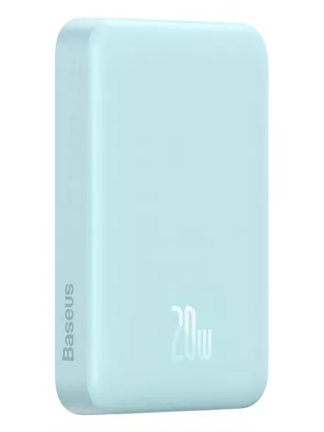 внешний аккумулятор c магнитной зарядкой iPhone Baseus Magnetic Mini Wireless Fast Charge Power Bank 10000mAh 20W blue