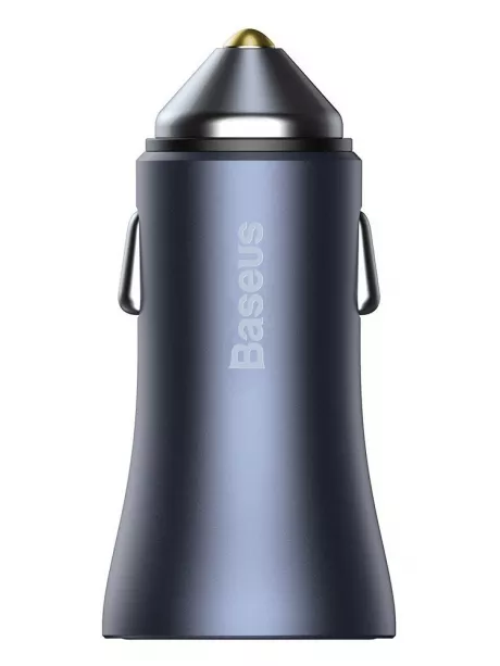 автомобильное зарядное устройство Baseus Golden Contactor Pro Dual Quick Charger Car Charger U+U 40W dark gray