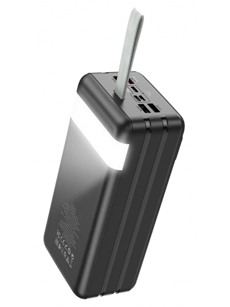 внешний аккумулятор со светильником Hoco J86B Electric 22.5W fully compatible power bank(60000mAh) black