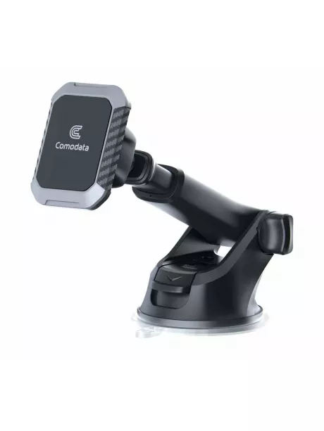 автомобильный держатель  с присоской и магнитом Comodata Dash M1 grey