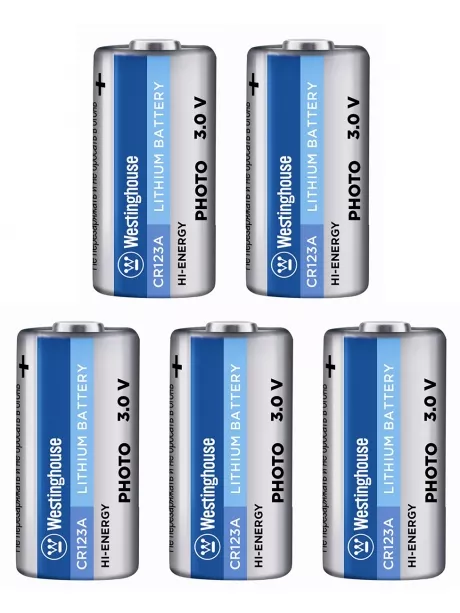 батарейки Westinghouse CR123A 5шт. 