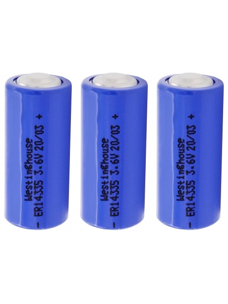 литиевые батарейки 3.6V Westinghouse ER 14335 (2/3AA) 3шт. 
