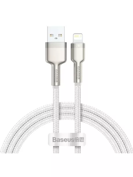 кабель передачи данных Baseus Cafule Series Metal Data Cable USB to IP 2.4A 1m white