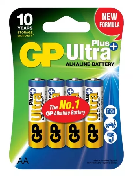 батарейки (4 шт.) GP Ultra Plus LR6/AA-BL4 