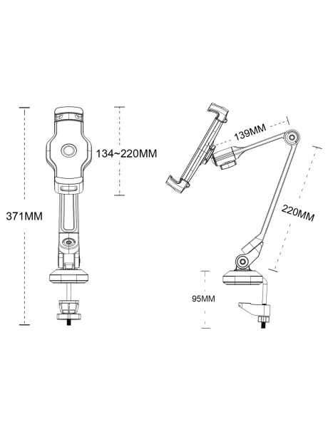 подставка для смартфона и планшета Arroys TB-LD8 white
