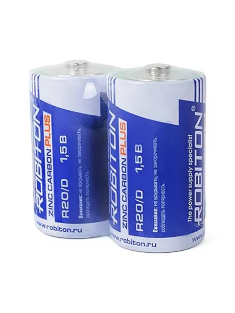 батарейки (2 шт.) Robiton PLUS R20/D-2S 