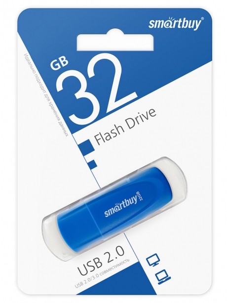 флешка USB SmartBuy Scout 32GB blue
