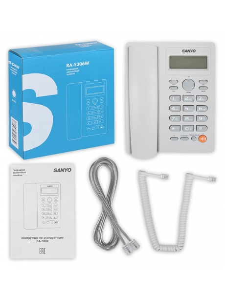телефонный аппарат стационарный Sanyo RA-S306 white