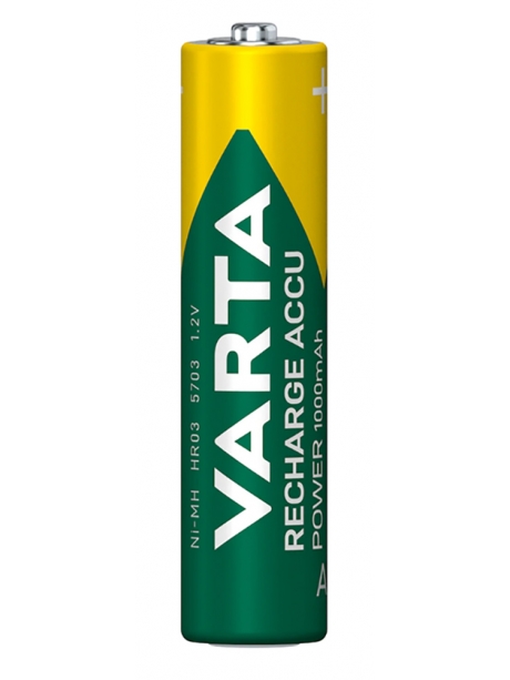 аккумуляторы Varta 1000 mAh R03/AAA R2U-4BL 