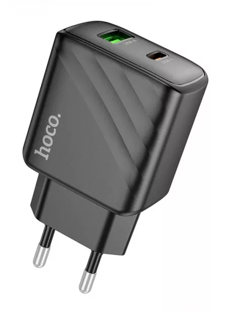 быстрое зарядное устройство Hoco CS23A Sunlight dual port PD30W+QC3.0 charger black