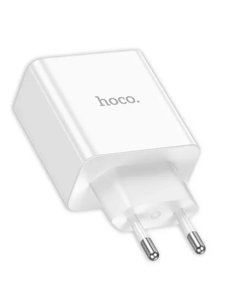 быстрое зарядное устройство Hoco C108A Leader PD35W dual port(2C) charger white
